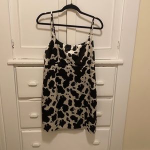 Cow print dress